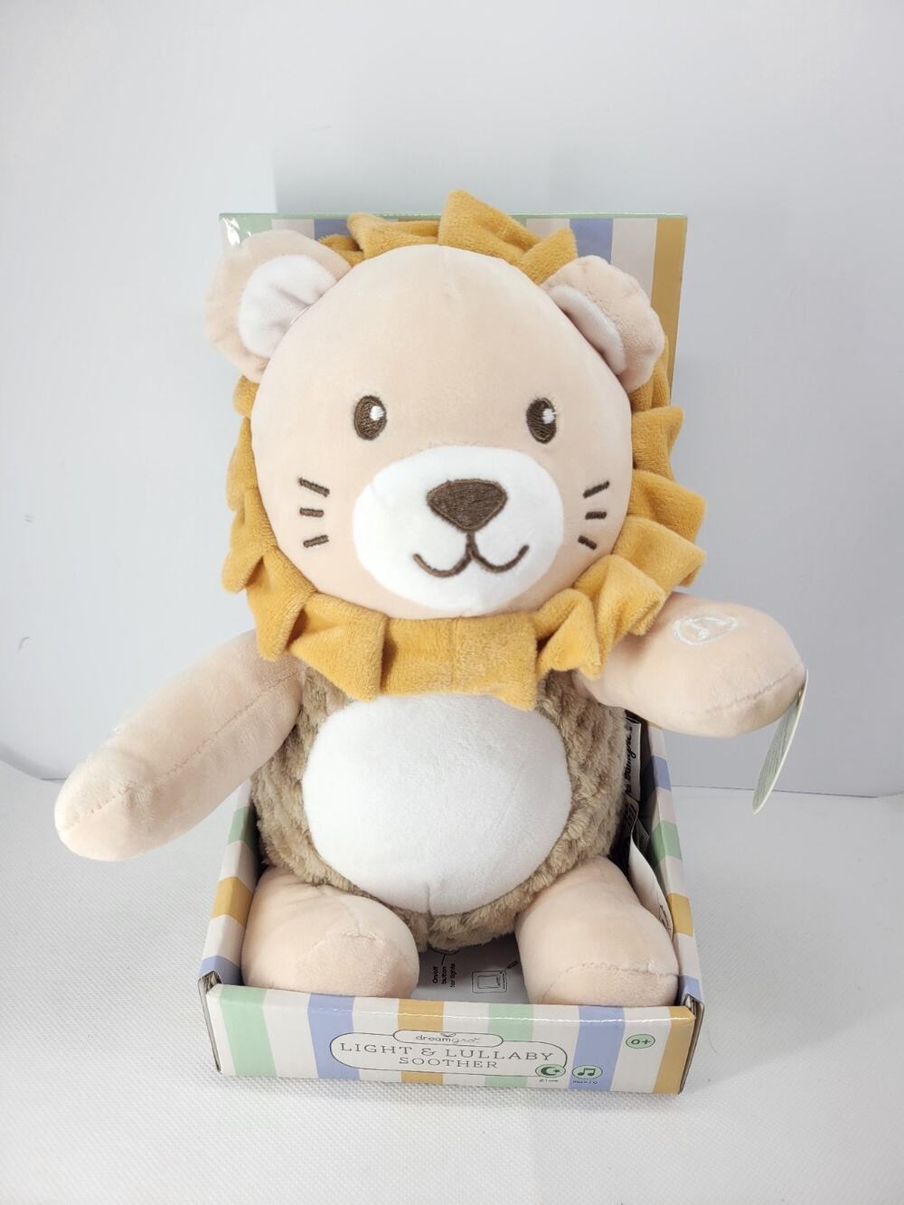DreamGro Lion Baby Color Changing Light & Lullaby Soother Music Tummy Glows